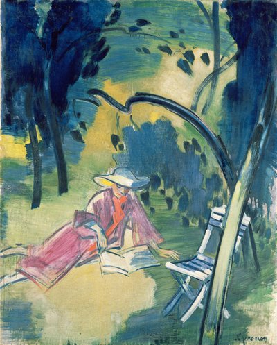 Woman in the Garden by János Vaszary